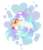 Size: 2274x2637 | Tagged: safe, artist:azure-art-wave, oc, oc only, oc:amphitrite, oc:posey, sea pony, seapony (g4), baby, bubble, crying, dorsal fin, female, fish tail, high res, mother and daughter, simple background, smiling, tail, tears of joy, underwater