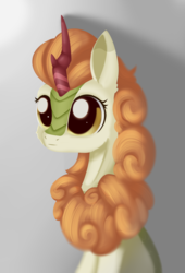 Size: 1104x1624 | Tagged: safe, artist:dusthiel, autumn blaze, kirin, g4, sounds of silence, awwtumn blaze, cute, female, solo, stare