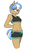 Size: 315x525 | Tagged: safe, artist:redxbacon, oc, oc only, oc:atom bit, earth pony, anthro, abs, anthro oc, belly button, breasts, clothes, female, lidded eyes, midriff, shorts, simple background, smiling, solo, sports bra, sports shorts, toned, toned female, white background