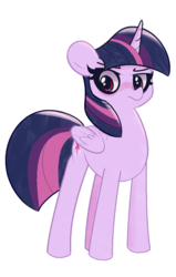 Size: 1300x2043 | Tagged: safe, artist:kindakismet, mean twilight sparkle, alicorn, pony, g4, the mean 6, clone, female, simple background, solo, white background