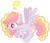 Size: 1651x1425 | Tagged: safe, artist:gallantserver, oc, oc only, oc:sherbet sun, pegasus, pony, bad teeth, bandage, base used, cute, magical lesbian spawn, mismatched eyes, offspring, parent:derpy hooves, parent:rainbow dash, parents:derpydash, simple background, solo, transparent background