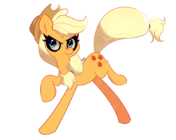 Size: 1500x1200 | Tagged: safe, artist:turtlefarminguy, applejack, earth pony, pony, g4, applejack's hat, cowboy hat, cute, female, freckles, hat, mare, simple background, smiling, solo, white background