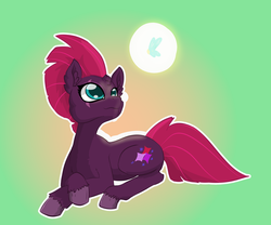 Size: 3000x2500 | Tagged: safe, artist:chedx, fizzlepop berrytwist, tempest shadow, pony, unicorn, g4, broken horn, colored pupils, cute, ear fluff, eye scar, female, high res, horn, looking at something, mare, prone, scar, solo, tempestbetes, unshorn fetlocks
