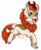 Size: 1054x1288 | Tagged: safe, artist:8bitgalaxy, autumn blaze, kirin, g4, my little pony: friendship is magic, sounds of silence, awwtumn blaze, cheek fluff, cloven hooves, cute, ear fluff, female, leg fluff, leonine tail, open mouth, simple background, solo, transparent background