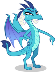 Size: 4056x5283 | Tagged: safe, alternate version, artist:tomfraggle, princess ember, dragon, g4, absurd resolution, dragoness, female, looking at you, simple background, solo, transparent background, vector