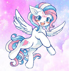 Size: 940x960 | Tagged: safe, artist:tsukuda, star catcher, pegasus, pony, g3, female, g3 to g4, generation leap, mare, solo