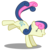 Size: 4000x4000 | Tagged: safe, artist:mundschenk85, bon bon, sweetie drops, earth pony, pony, comic:all in good fun, g4, ^^, absurd resolution, adorabon, amused, bon bon is amused, bucking, cute, eyes closed, female, show accurate, simple background, solo, transparent background, vector