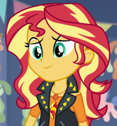 Size: 1001x1078 | Tagged: safe, screencap, sunset shimmer, equestria girls, equestria girls specials, g4, my little pony equestria girls: better together, my little pony equestria girls: rollercoaster of friendship, animation error, cropped, cute, daaaaaaaaaaaw, female, geode of empathy, great moments in animation, lidded eyes, magical geodes, oops, shimmerbetes, solo