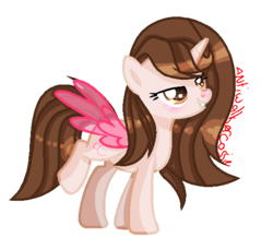 Size: 554x506 | Tagged: safe, artist:antiwalkercassie, oc, oc only, oc:lynnie notes, pony, unicorn, artificial wings, augmented, female, magic, magic wings, mare, simple background, solo, transparent background, wings