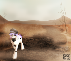 Size: 2048x1756 | Tagged: safe, artist:brightroom, oc, oc only, pony, road, solo, synth, ych result