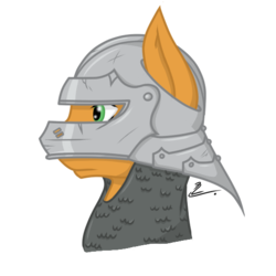 Size: 530x530 | Tagged: safe, artist:lumino010, pony, armor, helmet
