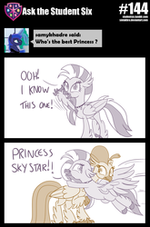 Size: 800x1211 | Tagged: safe, artist:sintakhra, princess skystar, silverstream, classical hippogriff, hippogriff, tumblr:studentsix, g4, my little pony: the movie, best princess, cousins, hug