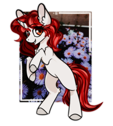 Size: 3282x3642 | Tagged: safe, artist:zira, oc, oc only, pony, unicorn, female, head, high res, light skin, red eye, red hair, simple background, solo