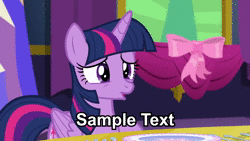 Size: 1280x720 | Tagged: safe, artist:tridashie, edit, edited screencap, screencap, twilight sparkle, alicorn, pony, friendship is musical, g4, no second prances, :t, animated, blinking, caption, confused, dank memes, faic, female, floppy ears, frown, image macro, mare, music, open mouth, pouting, raised hoof, repost, sample text, singing, solo, sound, talking, text, twilight sparkle (alicorn), wat, webm, what does the fox say?, wide eyes