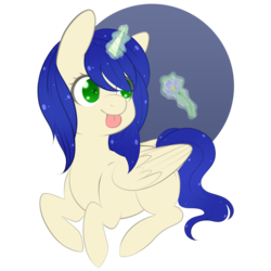 Size: 3000x3000 | Tagged: safe, artist:veincchi, oc, oc only, alicorn, pony, :p, alicorn oc, cute, female, flower, heart eyes, high res, magic, mare, silly, simple background, solo, tongue out, wingding eyes