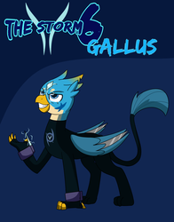 Size: 2000x2550 | Tagged: safe, alternate version, artist:chedx, gallus, griffon, comic:the storm kingdom, g4, my little pony: the movie, adventure, alternate hairstyle, alternate timeline, alternate universe, bodysuit, comic, crystal of light, fantasy, high res, male, mind control, solo, the storm 6, the storm six