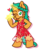 Size: 750x900 | Tagged: safe, artist:threetwotwo32232, snails, pony, g4, clothes, dress, glitter shell, heart, male, see-through, see-through dress, simple background, solo, tongue out, white background