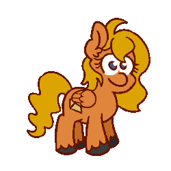 Size: 555x555 | Tagged: safe, artist:threetwotwo32232, oc, oc only, pegasus, pony, animated, female, gif, mare, ponka poe