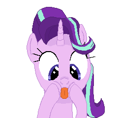 Size: 240x240 | Tagged: safe, artist:cloud burst, derpibooru exclusive, starlight glimmer, pony, unicorn, g4, :p, cute, female, mare, pixel art, silly, simple background, solo, tongue out, transparent background