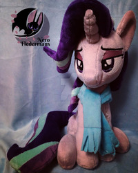 Size: 1280x1600 | Tagged: safe, artist:legadema, starlight glimmer, pony, unicorn, g4, clothes, irl, lidded eyes, photo, plushie, scarf, solo