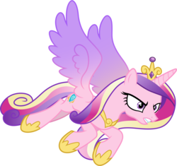 Size: 3197x3000 | Tagged: safe, artist:cloudy glow, princess cadance, pony, g4, my little pony best gift ever, concave belly, female, flying, high res, simple background, slender, solo, thin, transparent background, vector
