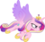 Size: 3197x3000 | Tagged: safe, artist:cloudy glow, princess cadance, pony, g4, my little pony best gift ever, concave belly, female, flying, high res, simple background, slender, solo, thin, transparent background, vector