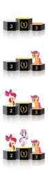 Size: 612x2196 | Tagged: safe, apple bloom, scootaloo, sweetie belle, g4, cutie mark crusaders, op is a duck, op is trying to start shit, opinion, podium, unicorn master race