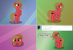 Size: 2340x1604 | Tagged: safe, artist:envyxkitty, oc, oc only, oc:pun, earth pony, pony, ask pun, ask, female, mare, solo