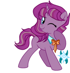 Size: 1131x1184 | Tagged: safe, artist:xxcutecookieswirlsxx, oc, oc only, oc:safire eter, pony, unicorn, female, magical lesbian spawn, mare, offspring, parent:starlight glimmer, parent:tempest shadow, parents:tempestglimmer, simple background, solo, transparent background