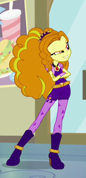 Size: 282x578 | Tagged: safe, screencap, adagio dazzle, equestria girls, g4, rainbow rocks, boots, clothes, cropped, crossed arms, evil grin, female, grin, high heel boots, jewelry, necklace, pants, shoes, smiling, solo
