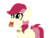 Size: 1600x1200 | Tagged: safe, artist:brainiac, derpibooru exclusive, roseluck, pony, g4, collar, cute, digital art, female, golden ticket, pet play, pony pet, rosabetes, rosepet, simple background, solo, transparent background