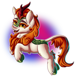 Size: 2000x2000 | Tagged: safe, artist:midnightsix3, autumn blaze, kirin, g4, sounds of silence, female, high res, looking at you, open mouth, simple background, solo, transparent background