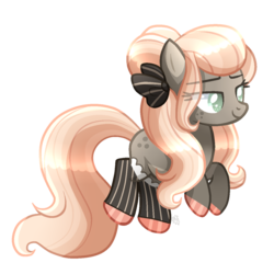 Size: 1253x1252 | Tagged: safe, artist:sugaryicecreammlp, oc, oc only, oc:pink mocha, earth pony, pony, clothes, female, mare, simple background, socks, solo, transparent background