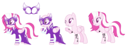 Size: 1024x375 | Tagged: safe, artist:dreamybae, artist:space--paws0w0, oc, oc only, oc:glam-slam, pegasus, pony, base used, female, mare, mask, one eye closed, outfit, simple background, smiling, solo, sports, tattoo, transparent background, wink, wrestler, wrestling