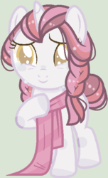 Size: 383x629 | Tagged: safe, artist:nocturnal-moonlight, oc, oc only, oc:sweet heart, pony, unicorn, female, filly, offspring, parent:button mash, parent:sweetie belle, parents:sweetiemash, simple background, solo