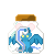 Size: 50x50 | Tagged: safe, artist:flamee-shadoww, oc, oc:fleurbelle, alicorn, pony, alicorn oc, animated, bottle, gif, pony in a bottle, simple background, transparent background, ych result