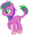 Size: 1668x1988 | Tagged: safe, artist:razorbladetheunicron, oc, oc only, dracony, hybrid, lateverse, alternate universe, bandana, base used, fangs, female, interspecies offspring, mare, offspring, parent:amethyst star, parent:spike, parents:amespike, scales, simple background, solo, tail, transparent background
