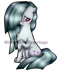 Size: 1309x1657 | Tagged: safe, artist:silverlove234, marble pie, earth pony, pony, g4, blushing, female, solo