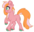 Size: 600x551 | Tagged: safe, artist:sinamuna, oc, oc only, oc:montana, earth pony, pony, base used, blank flank, blushing, colored hooves, female, green eyes, mare, next generation, nextgen:shiiverse, offspring, orange hair, parent:braeburn, parent:cheerilee, parents:cheeriburn, pink fur, pink hair, redesign, simple background, smiling, solo, transparent background, unshorn fetlocks, updated design