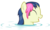 Size: 5000x3000 | Tagged: safe, artist:mundschenk85, bon bon, sweetie drops, earth pony, pony, comic:all in good fun, g4, eyes closed, female, laughing, mare, open mouth, show accurate, simple background, solo, transparent background, vector, wet mane, wet mane bon bon