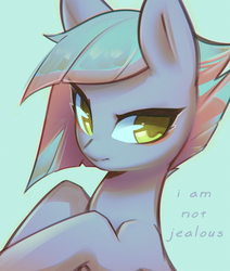 Size: 1019x1202 | Tagged: safe, artist:mirroredsea, edit, limestone pie, earth pony, pony, g4, female, looking at you, mare, simple background, solo, text, text edit