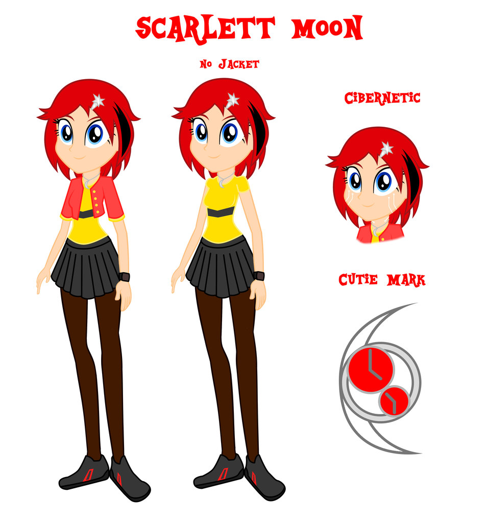 Safe Artist Lhenao Oc Oc Only Oc Scarlett Moon Cyborg