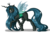 Size: 3600x2370 | Tagged: safe, artist:jack-pie, queen chrysalis, changeling, changeling queen, g4, angry, crown, female, high res, jewelry, looking back, raised hoof, regalia, signature, simple background, solo, transparent background