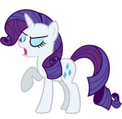 Size: 7168x7000 | Tagged: safe, artist:estories, rarity, pony, unicorn, g4, absurd resolution, eyes closed, female, open mouth, raised hoof, rarity is not amused, simple background, solo, transparent background, unamused, vector