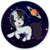 Size: 1998x2000 | Tagged: safe, artist:doctor-g, seven seas, star dancer, earth pony, pony, g4, my little pony: the manga, female, hairpin, mare, planet, planetary ring, saturn, solo, space, space pony, stars, wingding eyes