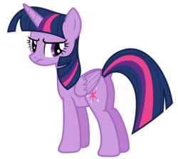 Size: 7257x6500 | Tagged: safe, artist:estories, twilight sparkle, alicorn, pony, g4, absurd resolution, butt, female, plot, simple background, solo, transparent background, twilight sparkle (alicorn), vector