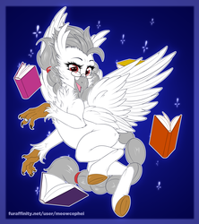 Size: 2431x2737 | Tagged: safe, artist:meowcephei, oc, oc only, classical hippogriff, hippogriff, commission, high res, hippogriff oc, solo