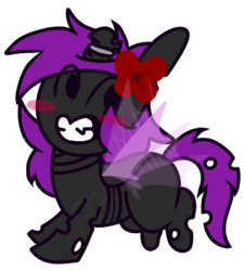 Size: 653x722 | Tagged: safe, artist:spiderbeeish, oc, oc:cornicle, changeling, changeling oc, cute, purple changeling, simple background, solo, transparent background, weapons-grade cute
