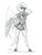 Size: 1000x1303 | Tagged: safe, artist:baron engel, fleetfoot, pegasus, anthro, unguligrade anthro, g4, breasts, clothes, female, goggles, large wings, legs, looking at you, mare, miniskirt, monochrome, patreon, patreon reward, pencil drawing, shoes, simple background, skirt, solo, thighs, traditional art, uniform, white background, wings