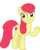 Size: 3571x4491 | Tagged: safe, artist:timeymarey007, edit, editor:slayerbvc, vector edit, apple bloom, earth pony, pony, g4, growing up is hard to do, my little pony: friendship is magic, accessory-less edit, cutie mark, female, mare, missing accessory, older, older apple bloom, raised hoof, simple background, smiling, solo, the cmc's cutie marks, transparent background, underhoof, vector